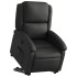 Sillón reclinable elevable cuero auténtico