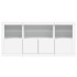 Aparador con luces LED blanco 142,5x37x67