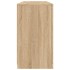 Aparador con luces LED roble Sonoma 142,5x37x67