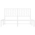 Estructura cama sin colchón con cabecero metal blanco
