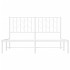Estructura cama sin colchón con cabecero metal blanco
