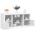 Aparador con luces LED blanco 142,5x37x67