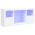 Aparador con luces LED blanco 142,5x37x67