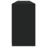 Aparador con luces LED negro 164x37x67