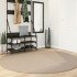 Alfombra de pelo corto suave lavable HUARTE arena Ø 200