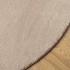 Alfombra de pelo corto suave lavable HUARTE arena Ø 200