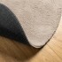 Alfombra de pelo corto suave lavable HUARTE arena Ø 200