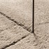 Alfombra de pelo corto suave lavable HUARTE arena Ø 200