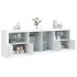 Aparador con luces LED blanco 202x37x67