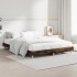 Estructura de cama madera contrachapada roble ahumado