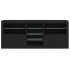 Aparador con luces LED negro 181,5x37x67