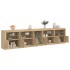 Aparador con luces LED roble Sonoma 283x37x67