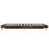 Estructura de cama madera contrachapada roble ahumado