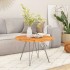 Tablero de mesa redondo madera maciza de acacia Ø90x2,5