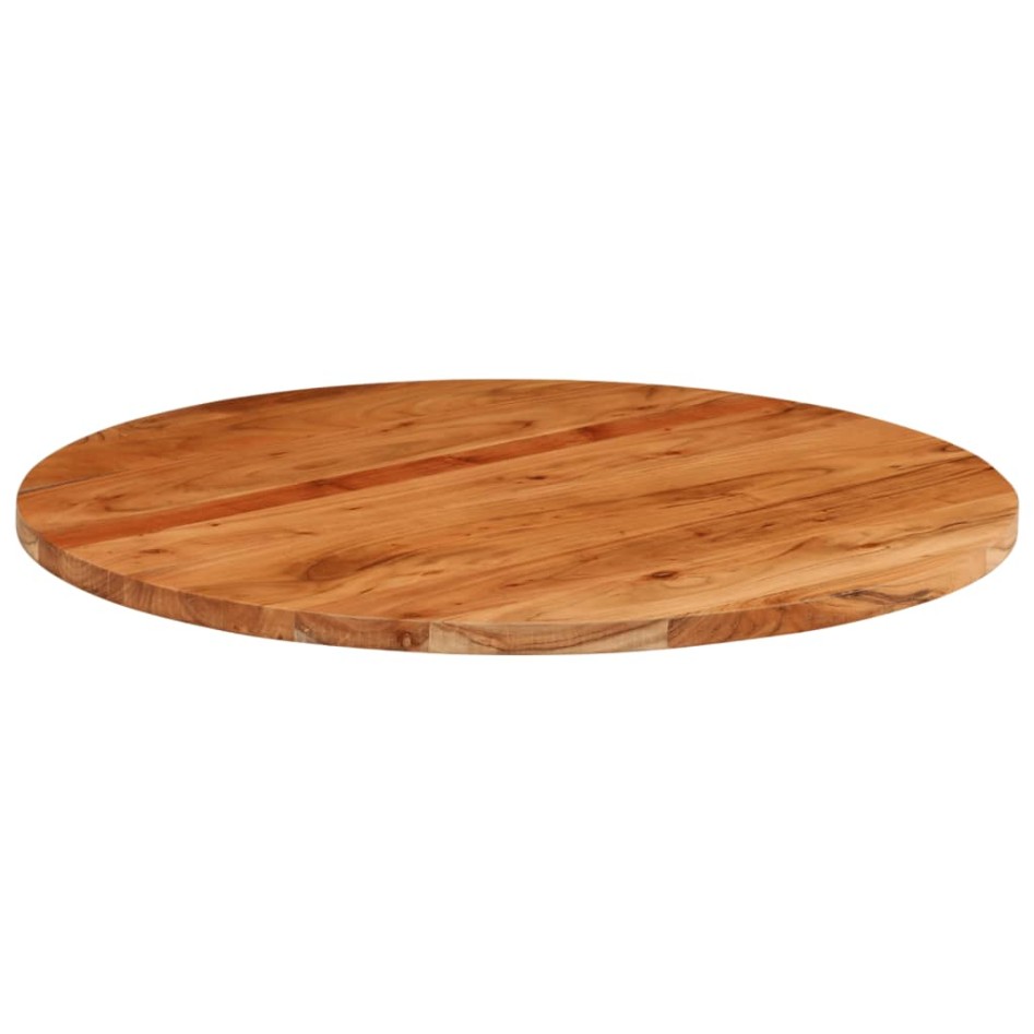 Tablero de mesa redondo madera maciza de acacia Ø90x2,5