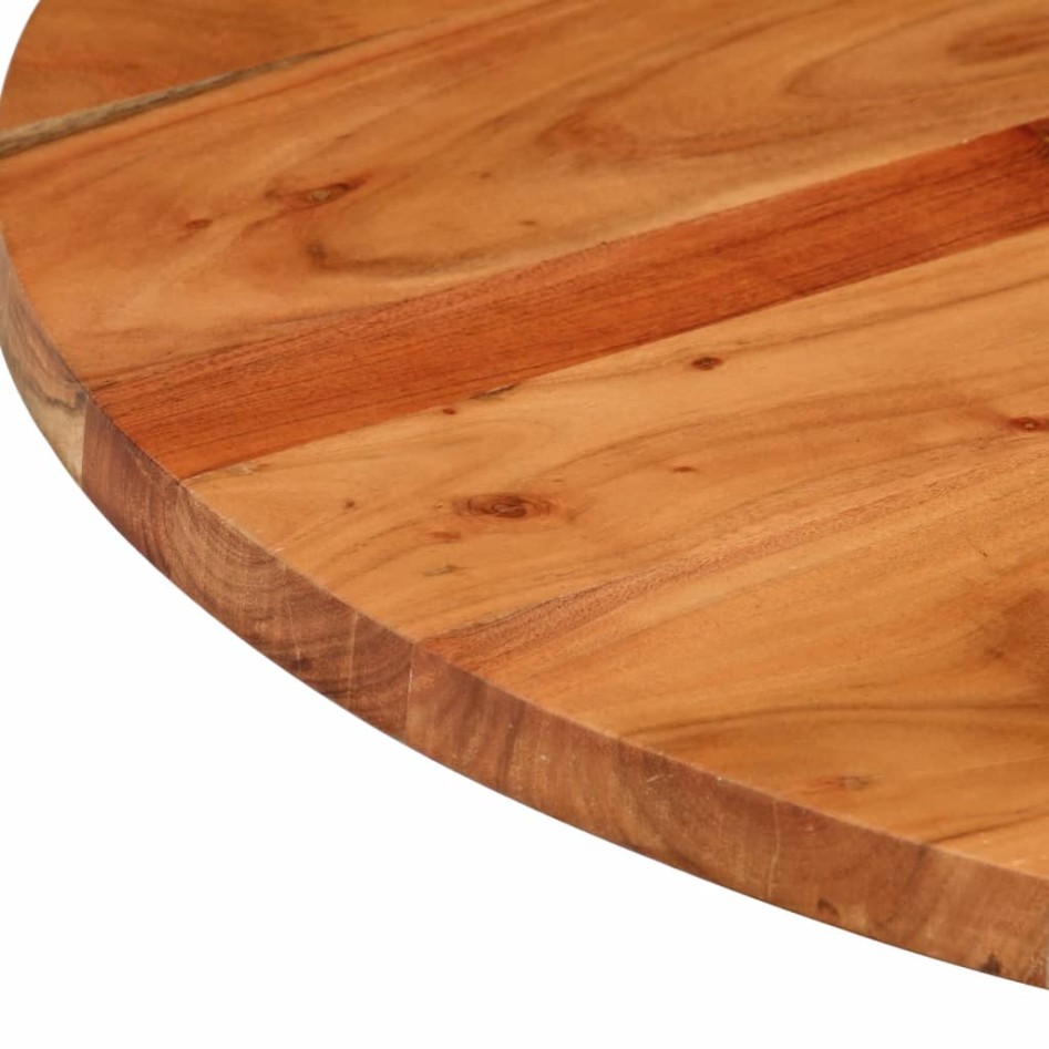Tablero de mesa redondo madera maciza de acacia Ø90x2,5