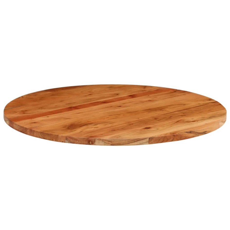 Tablero de mesa redondo madera maciza de acacia Ø80x2,5