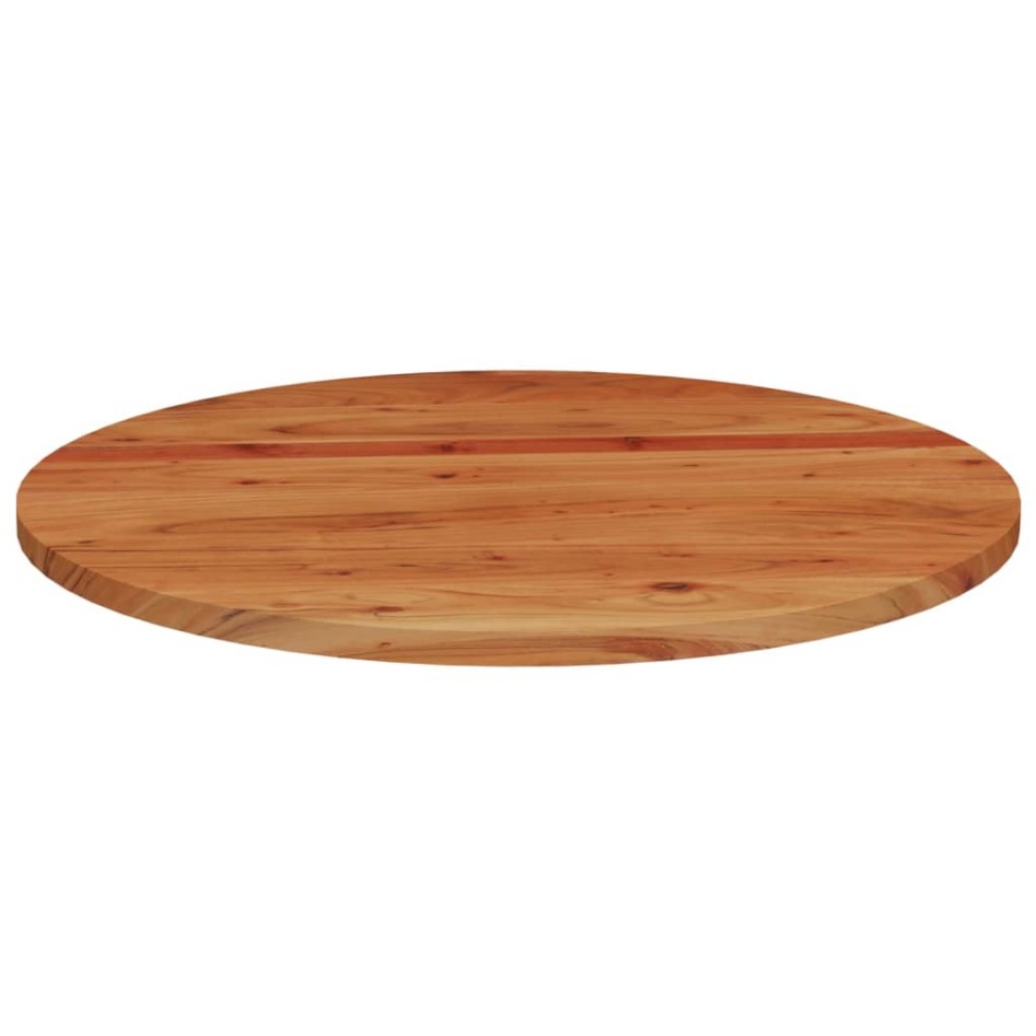 Tablero de mesa redondo madera maciza de acacia Ø80x2,5
