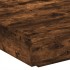 Mesa de centro con luces LED roble ahumado 100x100x31