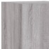 Muebles TV pared con LED 4 pzas madera ingeniería gris