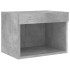 Muebles TV pared con LED 8 pzas madera ingeniería gris