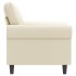 Sillón cuero sintético crema 60