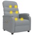 Sillón de masaje tela gris