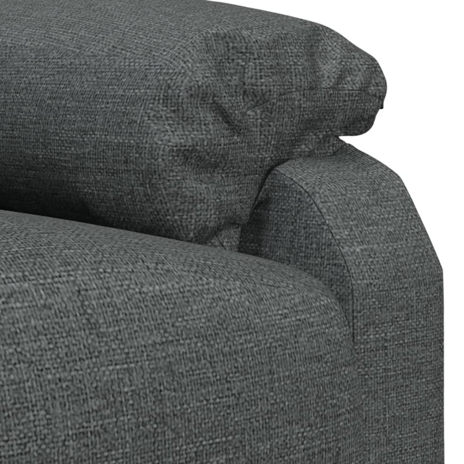 Sillón de masaje de tela gris