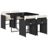 Set de muebles jardín 5 pzas con cojines ratán sintético