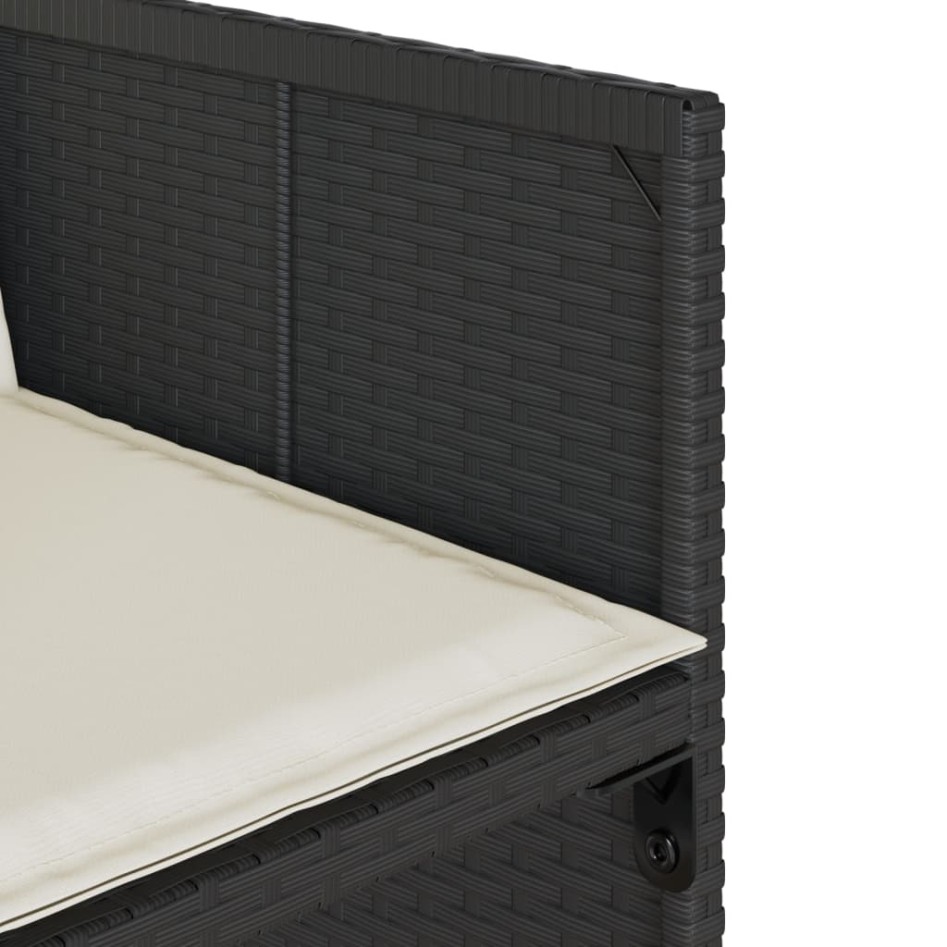 Set de muebles jardín 5 pzas con cojines ratán sintético