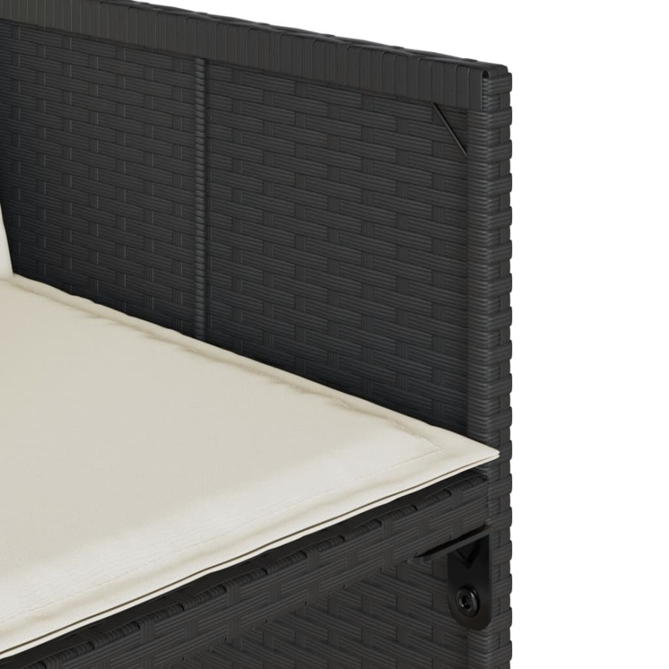 Set de muebles jardín 5 pzas con cojines ratán sintético