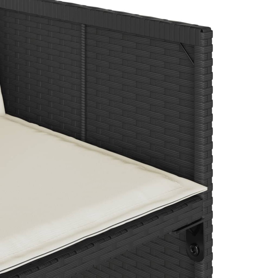 Set de comedor jardín 11 pzas con cojines ratán sintético