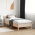 Estructura de cama sin colchón madera maciza de pino 90x190
