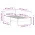 Estructura de cama sin colchón madera maciza de pino 90x190