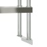Estante sobre mesa de trabajo 2 pisos acero inox 110x30x65