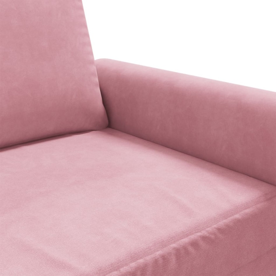 Sillón de terciopelo rosa 60