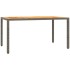 Set comedor de jardín 5 piezas con cojines ratán sintético