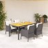 Set de muebles jardín 5 pzas con cojines ratán sintético