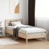 Estructura de cama sin colchón madera maciza de pino 90x190