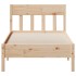 Estructura de cama sin colchón madera maciza de pino 90x190