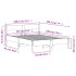 Estructura de cama sin colchón madera maciza marrón 135x190