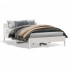 Estructura de cama sin colchón madera de pino blanca 140x190