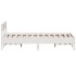 Estructura de cama sin colchón madera de pino blanca 140x190