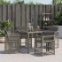 Sillones de jardín con cojines 4 uds ratán sintético