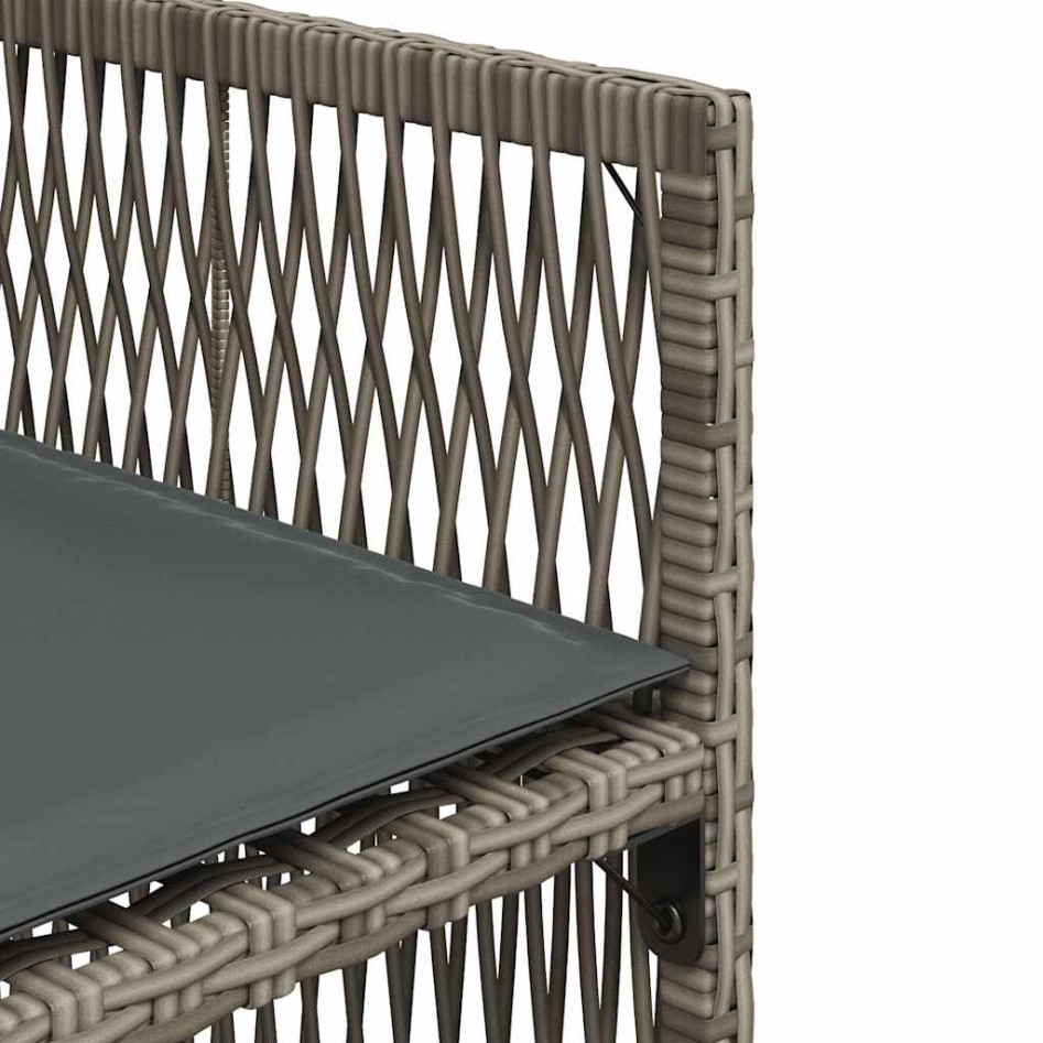 Sillones de jardín con cojines 4 uds ratán sintético