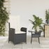Sillón reclinable de jardín con cojines ratán sintético