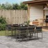 Set comedor jardín 7 pzas y cojines ratán sintético