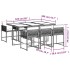 Set comedor jardín 7 pzas y cojines ratán sintético
