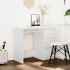 Escritorio de madera contrachapada blanco brillo 90x45x76