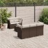 Set sofás de jardín 6 piezas y cojines ratán sintético